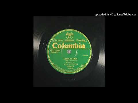 Lo que es amor (canción) R. Montaner Rita Montaner W97344 1929 Col 3656-X
