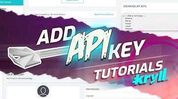 Add an Exchange API key - Kryll how-TO