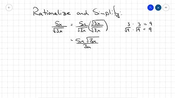 Rationalize a simple monomial square root denominator