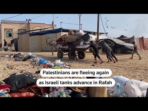Palestinians flee again as Israeli tanks advance in Rafah | REUTERS