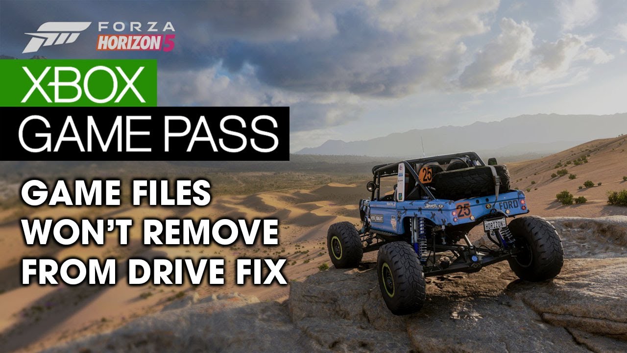 How to fix Forza Horizon 5 won't delete from drive or restart download.  (Game Pass PC)