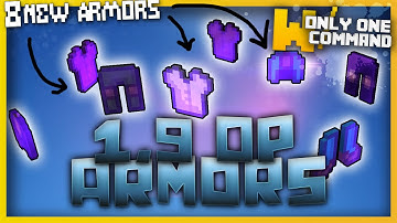Minecraft - OVERPOWERED ARMORS with only one command block! (1.9 Command)