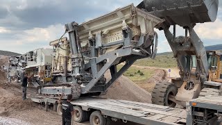 Loading And Transporting  The Metso Jaw Crusher On Site - Sotiriadis/Labrianidis Constructions - 4k