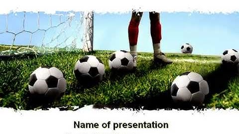 Soccer Training PowerPoint Template by PoweredTemplate.com