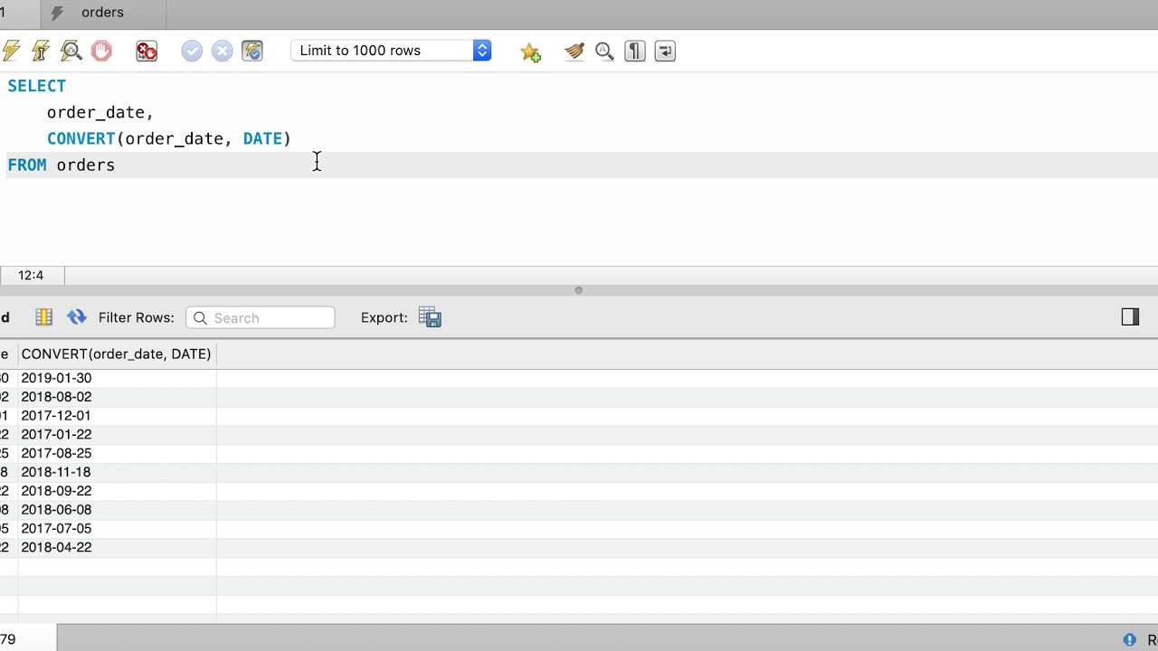 MySQL Practice: CONVERT() - YouTube