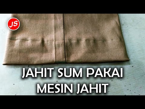 Video: 3 Cara Mengelim Celana Dengan Mesin Jahit