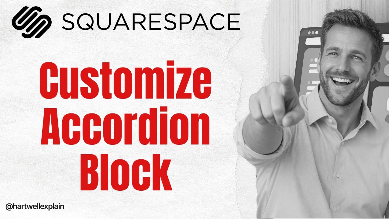 How to Customize Accordion Blocks in Squarespace - YouTube