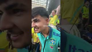 BRASIL X JAPÃO: KEVINHO, AMIGO DE MARTINELLI, APÓS O GOL DA CLASSICAÇÃO