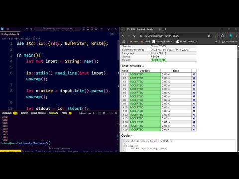 Day 6 of coding in rust | CSES Gray Code | Rust Coding Challenge|– Silent Code with Music 🎶