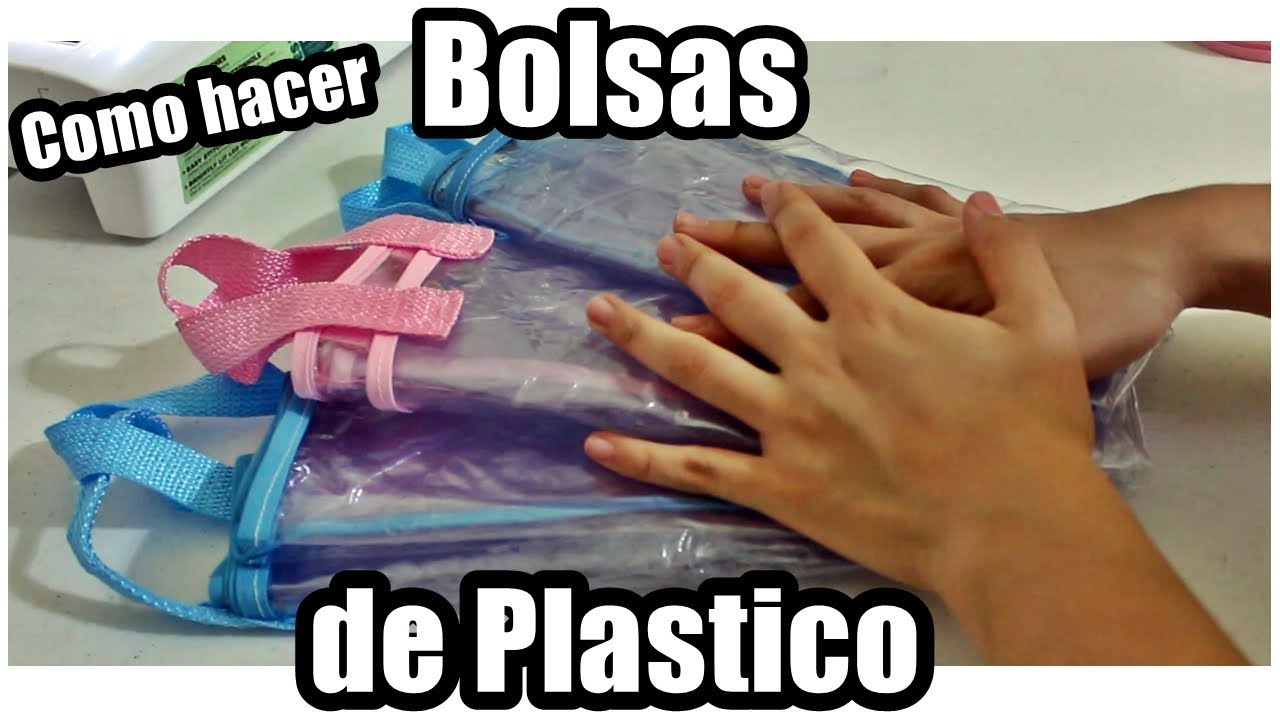 Como hacer bolsas de plástico / Como coser plástico