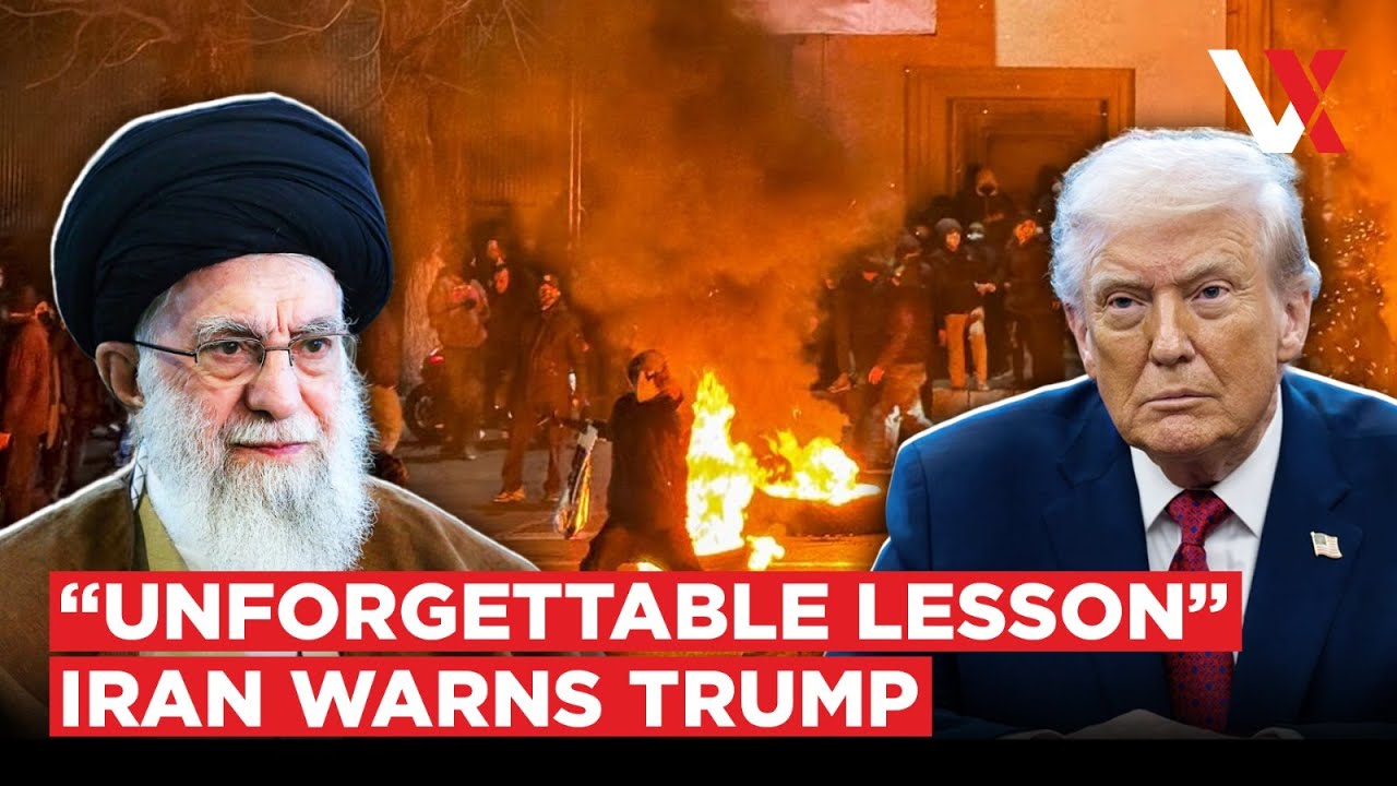 “Death To America” Chants Echo As Iran Warns Trump, Pro-Khamenei Protesters Flood Tehran | VERTEX