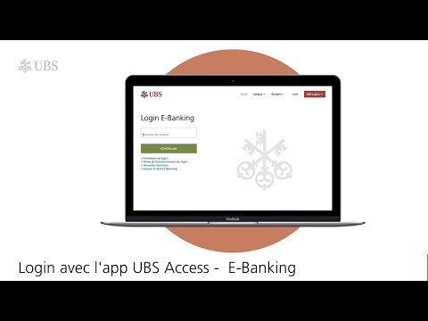 Login avec l'app UBS Access - E Banking