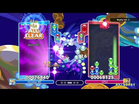 Puyo Puyo Champions PC Draco VS Witch Fever Mode Amitie Birthday Special