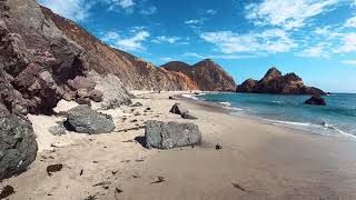 (4K) Strolling in Pfeiffer Beach, California (4K) Strolling in Pfeiffer Beach, California