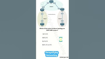 CCNA Quiz 132: OSPF ABR Routers  #demystifyingnetworking