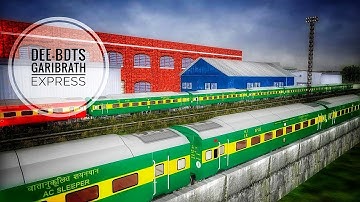 Delhi-Bandra Terminus Garib Rath Express in MSTS Open Rails