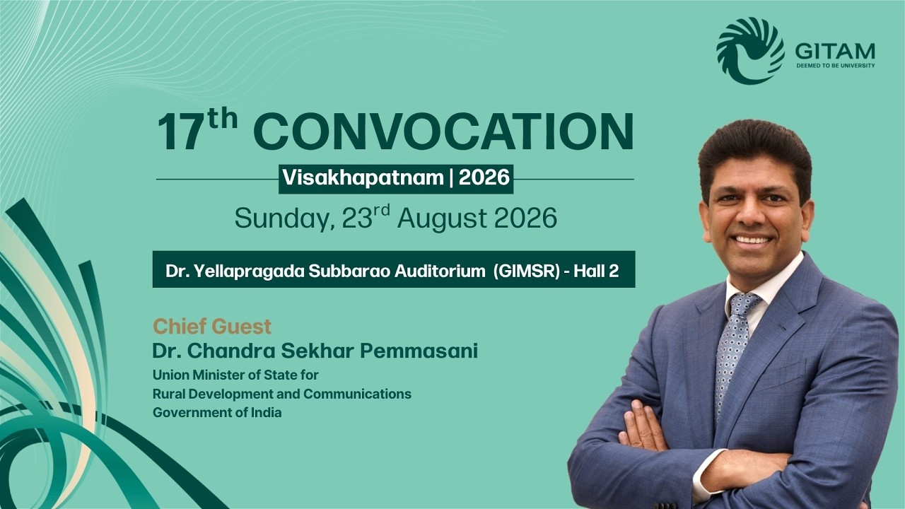 GITAM's 17th Convocation 2026 |  Dr. Yellapragada Subbarao Auditorium