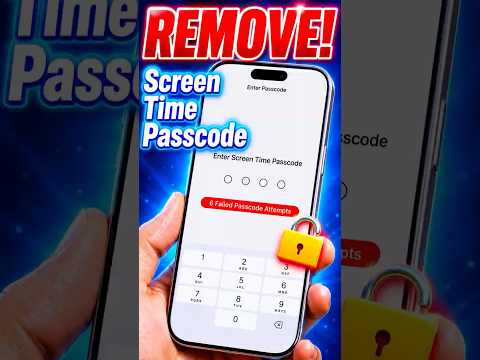 Forgot iPhone Screen Time Passcode? Try This Fix! #shorts