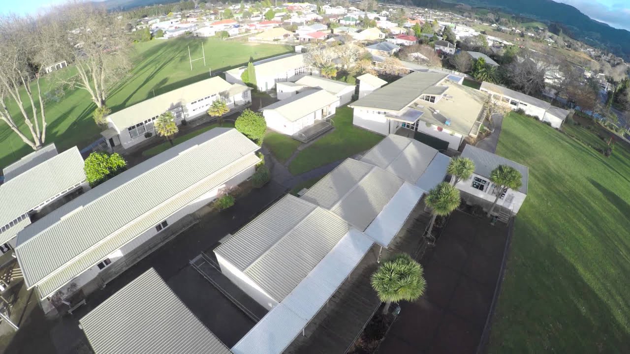 Katikati College Bay of Plenty Aerial Flyover YouTube