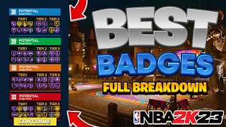 NBA2K23 BEST BADGES FOR EVERY BUILD *FULL BREAKDOWN* DEFENSE, SHOOTING, PLAYMAKING AND FINISHING