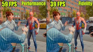 Marvel's SpiderMan 2 Performance vs. Fidelity Mode vs. 120Hz | Technical Review