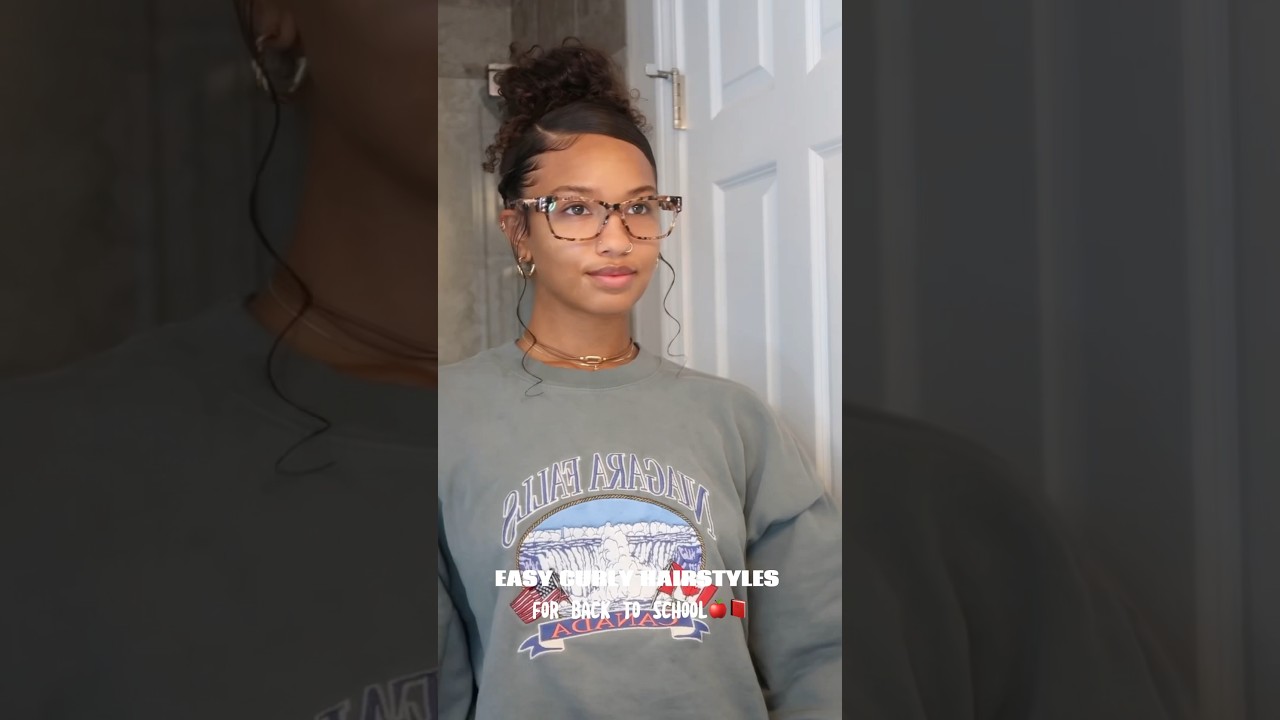 Pt.5 | Easy curly hairstyle for school! 📚 