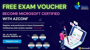 AzConf2021 - Azure Certification Contest | Azure Community Conference 2021 | Azure | Hackathon