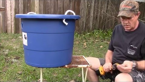 Archaeological Floatation Tank Design No 1