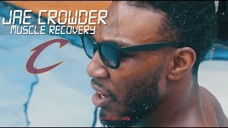 Jae Crowder MOTIVATIONAL Pool Workout + Interview (Muscle Recovery With Haseeb Fasihi)