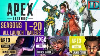 Apex Legends All Seasons 1-20 Cinematic Launch Trailers  | All Apex Story trailers (HD)