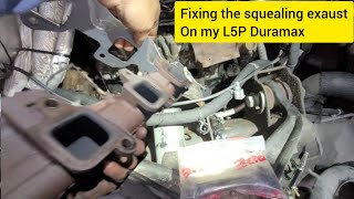 L5P Exaust Manifold Install (Broken stud/ Squealing exaust)