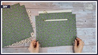 How to make a double zipper crossbody bag / Easy zipper pocket