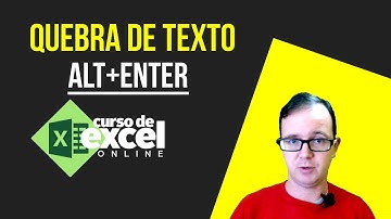 Quebrar Texto em uma célula no EXCEL - Curso de Excel OnLine