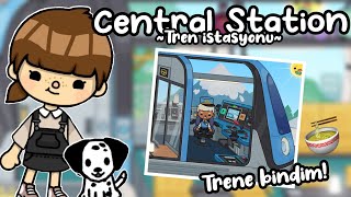 Yeni Tren İstasyonunu geziyoruz! 🚉 (Central Station) - Toca Life World Türkçe - Toca Life Queen