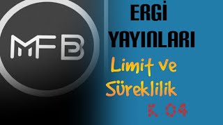 K 04 - Li̇mi̇t Ve Sürekli̇li̇k - Ergi̇ Yayinlari
