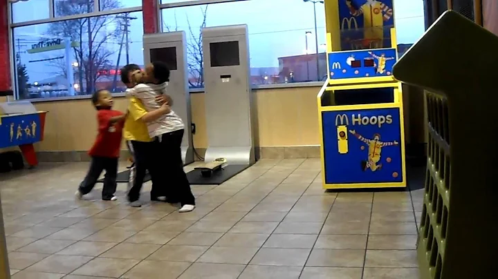 Lil kid fight at McDonalds!!!-1/1
