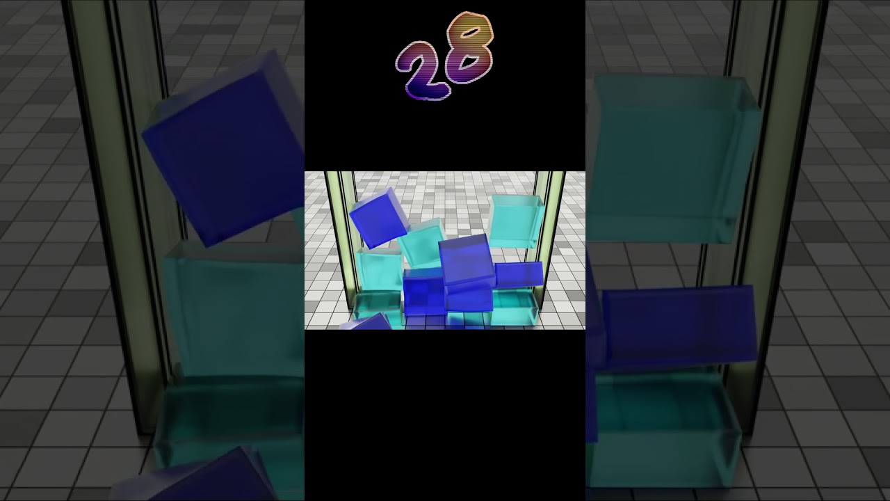 Only one type of block - Softbody Tetris with ㅁ Block 