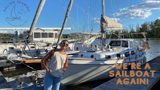 EP.  7 FINISHING the Erie Canal & Seawind becomes a SAILBOAT again!