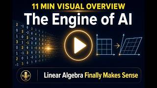 The Engine Behind Every AI Explained in 11 Minutes | Linear Algebra Visual Overview | MFML Lecture 1