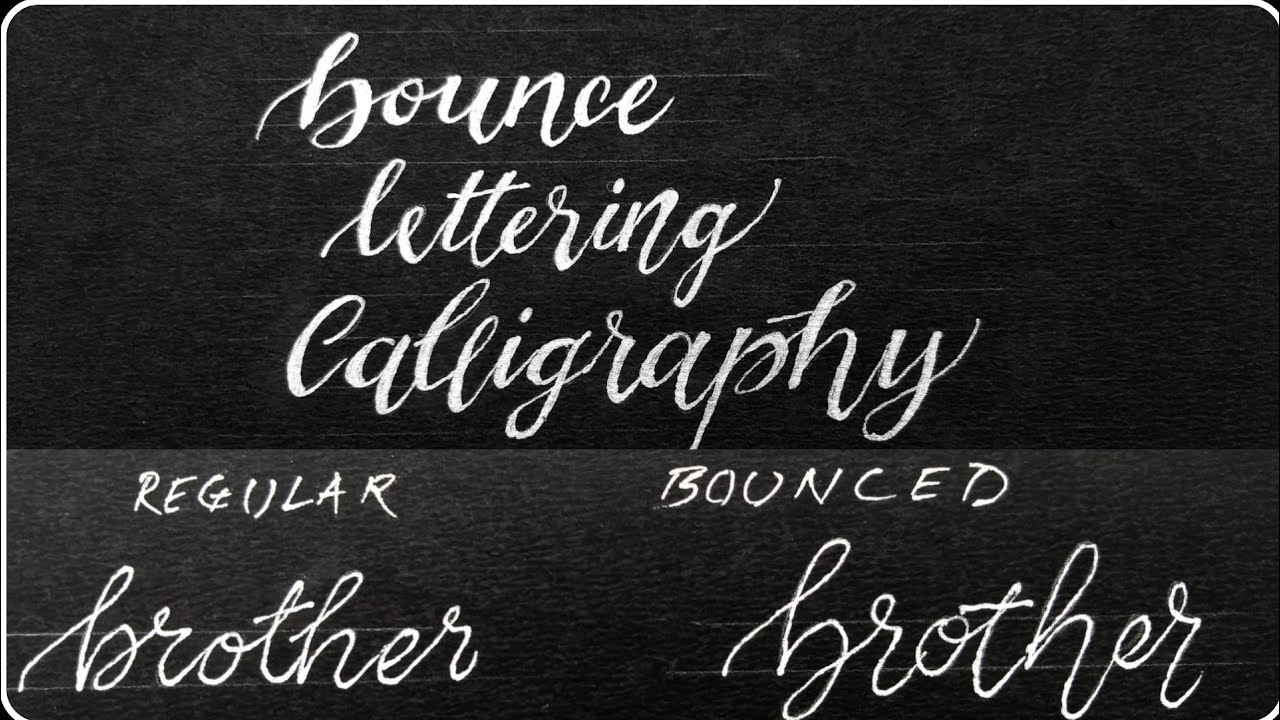 How to write bounce lettering with silver gel pen||Peny Power||