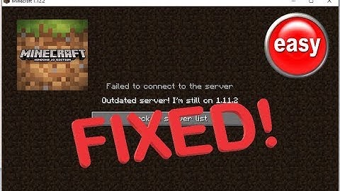 Outdated Server! I
