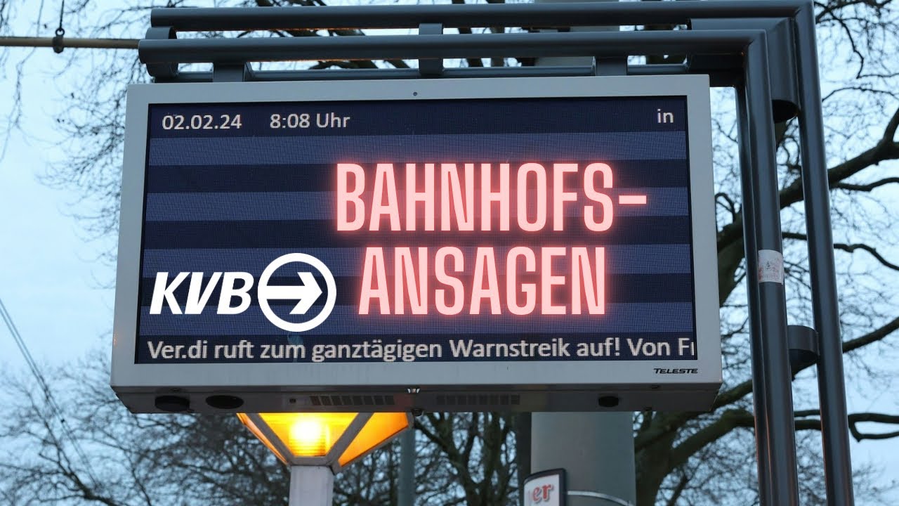 KVB Bahnhofsansagen | (Stadtbahn Köln)