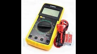 Digital Multimeter Dt9205A Battery Changing And Charging System Making