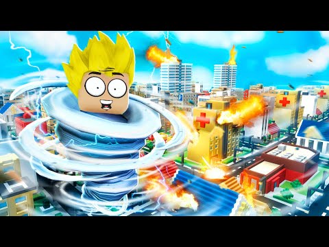 TORNADO SIMULATOR w ROBLOX NISZCZĘ CAŁE MIASTO