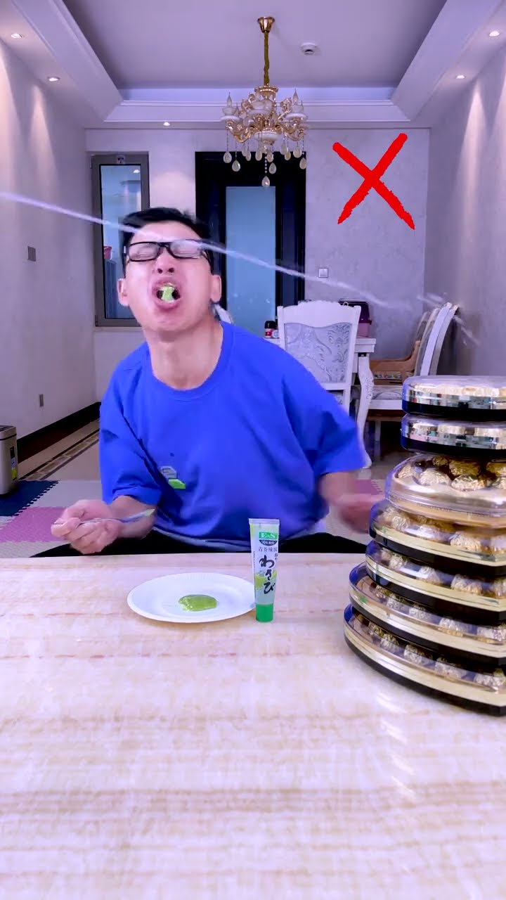 Eating Mustard Without Expression Challenge, Too Addictive#Funnyfamily #Partygames#Shorts #Challenge