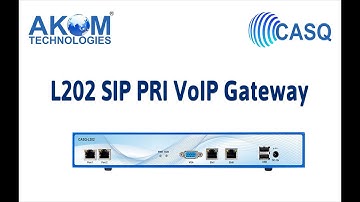 CASQ 2 Port SIP PRI VoIP Gateway ( Model L202)