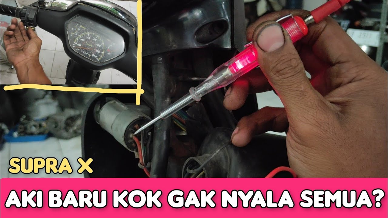 Mengatasi kelistrikan supra tidak nyala saat kontak on..