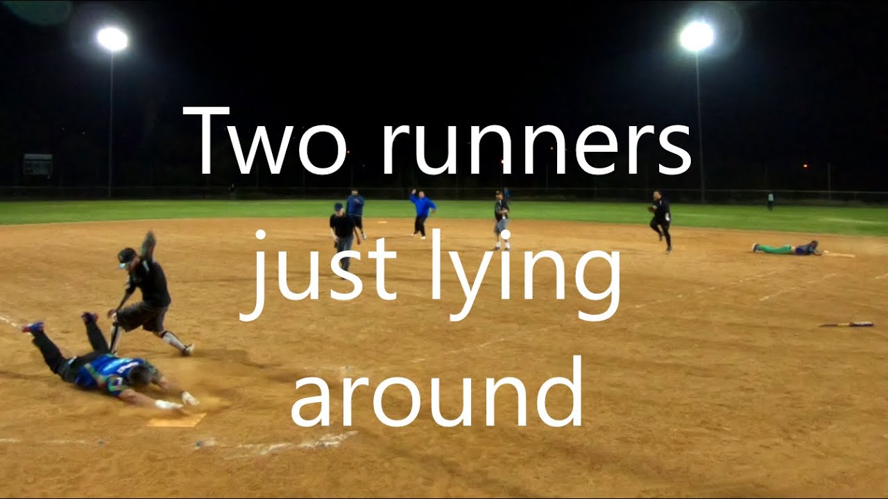 Getting into a pickle turns into two runners getting tagged out on