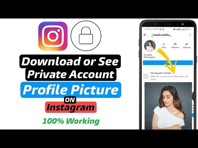 How to see profile photo of private account on instagram