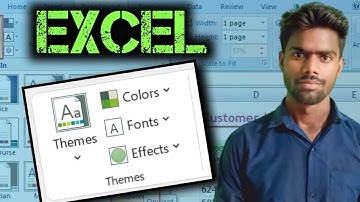 How to organize theme groups in Excel